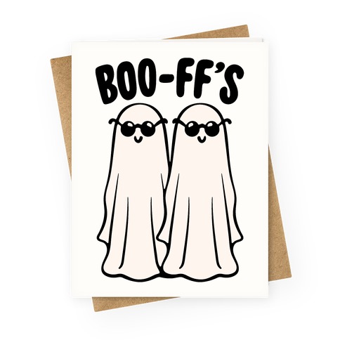Boo F F's Best Friends  Greeting Card