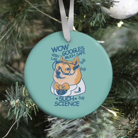 Science Doge Ornament