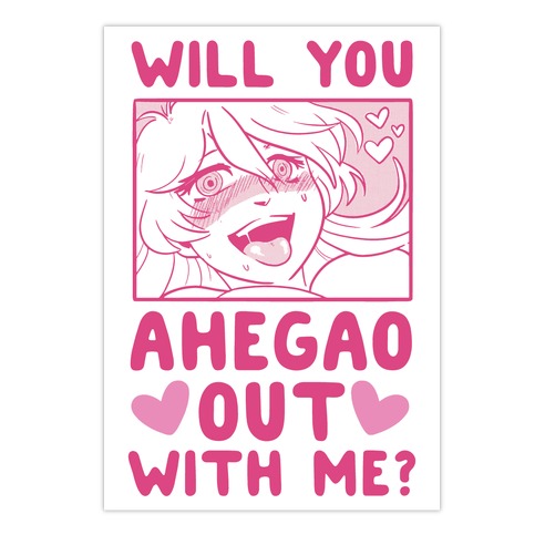 Will You Ahegao Out With Me Die Cut Sticker