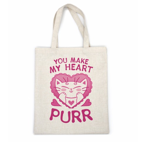 You Make My Heart Purr Casual Tote