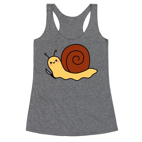 Snail With Knife Racerback Tank Top