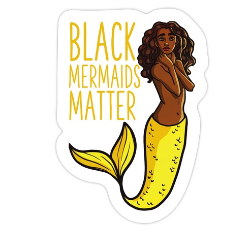 Black Mermaids Matter Die Cut Sticker