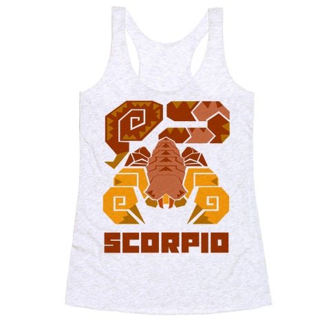 Monster Hunter Astrology Sign: Scorpio Racerback Tank Top