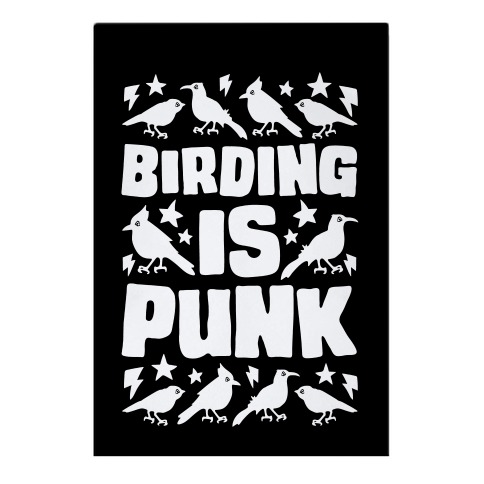 Birding Is Punk Garden Flag