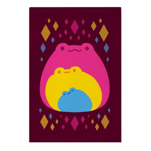 Frogs In Frogs In Frogs Pansexual Pride Garden Flag