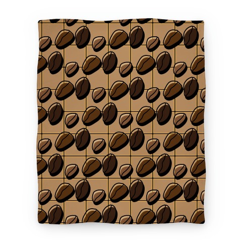 Coffee Bean Pattern Blanket