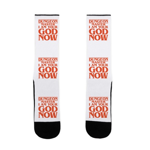 Dungeon Master I Am Your God Now Sock