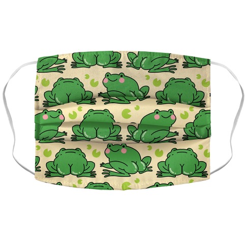Frog Butt Accordion Face Mask