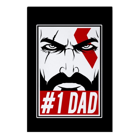 #1 Dad: Kratos Garden Flag