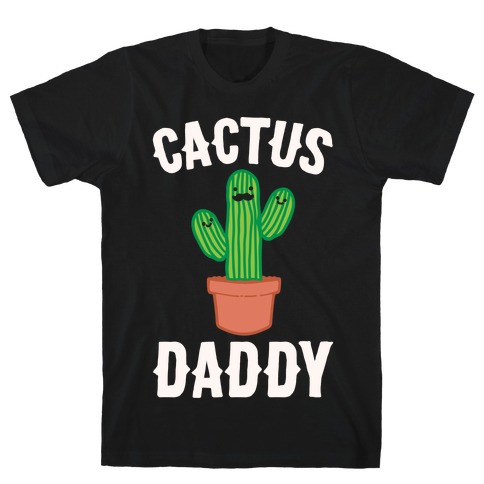 Cactus Daddy White Print T-Shirt