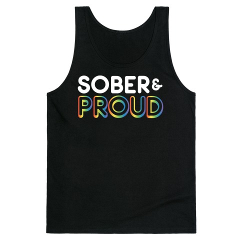 Sober & Proud LGBTQ Tank Top