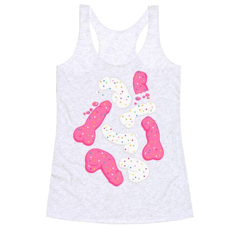 Frosted Peens Crackers Racerback Tank Top