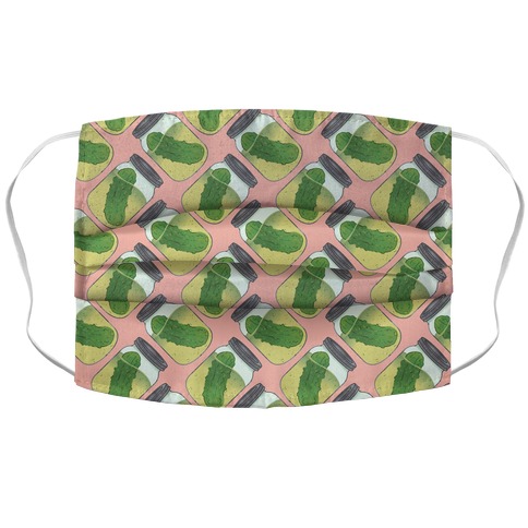 Perfect Pickle Pattern Accordion Face Mask