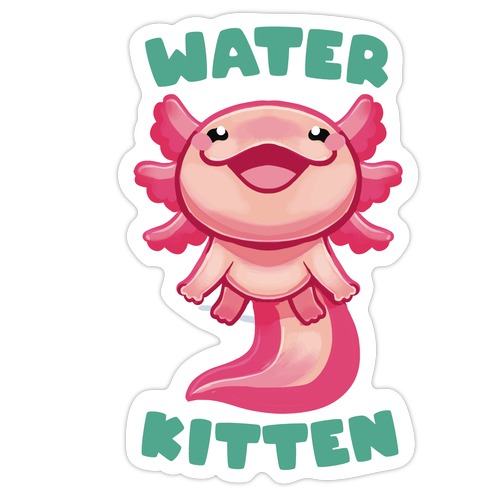 Water Kitten Die Cut Sticker