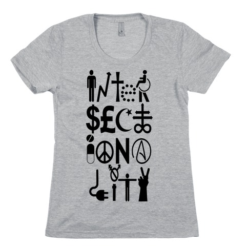 Intersectionality Vertical Womens T-Shirt