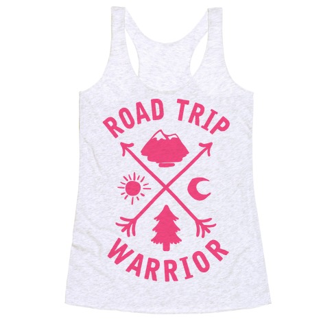 Road Trip Warrior (Pink) Racerback Tank Top