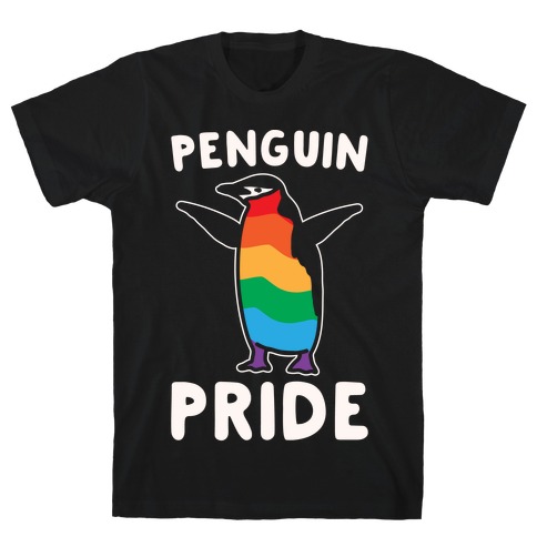 Penguin Pride White Print T-Shirt