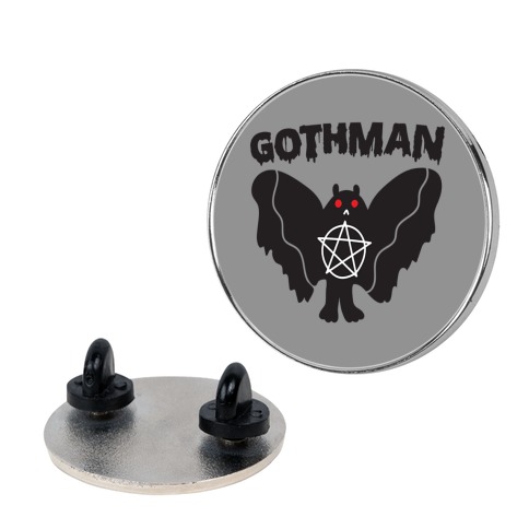 Gothman Goth Mothman Pin