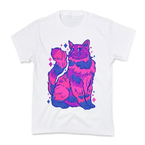 Bisexual Pride Cat Kids T-Shirt