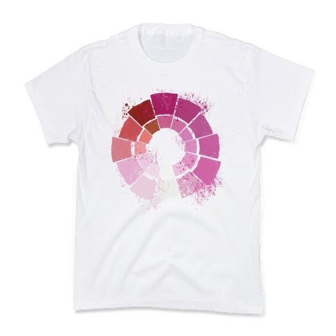 Lesbian Pride Color Wheel Kids T-Shirt