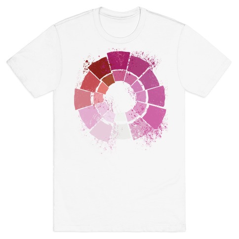Lesbian Pride Color Wheel T-Shirt