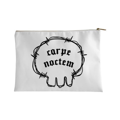 Carpe Noctem (white) Accessory Bag