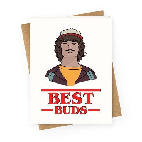 Best Buds Dustin Greeting Card
