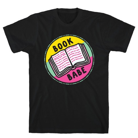 Book Babe Pop Culture Merit Badge T-Shirt