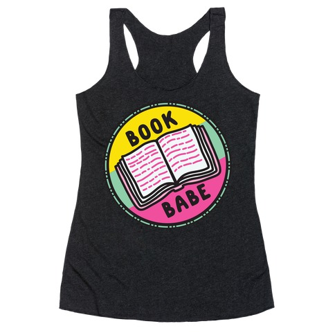 Book Babe Pop Culture Merit Badge Racerback Tank Top
