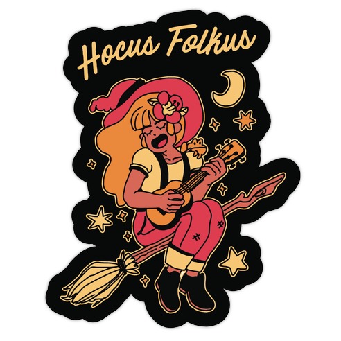 Hocus Folkus Die Cut Sticker