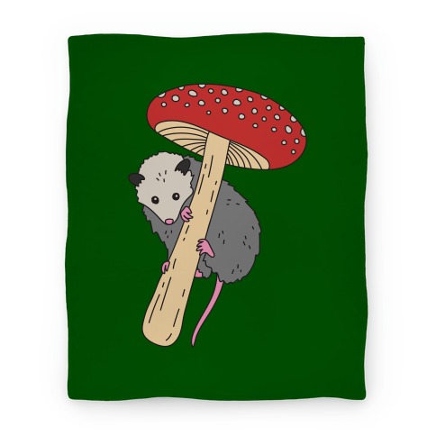Opossum Mushroom Blanket
