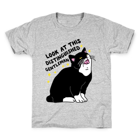 Look At This Distinguished Gentleman Cat Kids T-Shirt