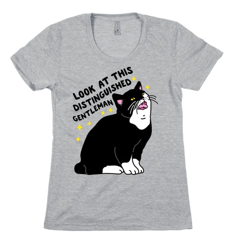 Look At This Distinguished Gentleman Cat Womens T-Shirt