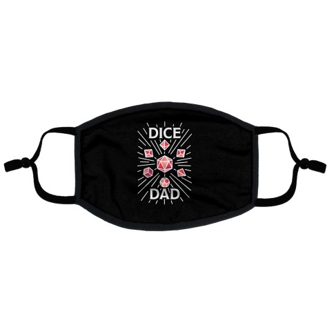 Dice Dad Flat Face Mask