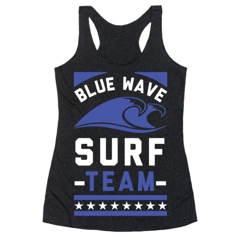 Blue Wave Surf Team Racerback Tank Top