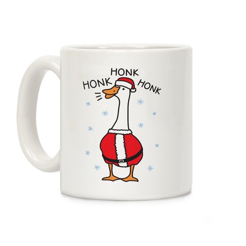 Honk Honk Honk Santa Goose Coffee Mug