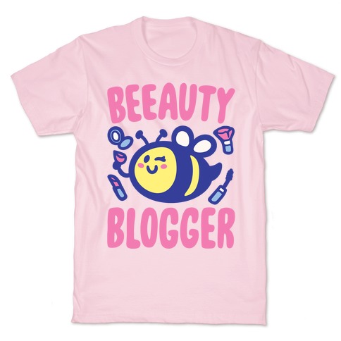 Beeauty Blogger White Print T-Shirt