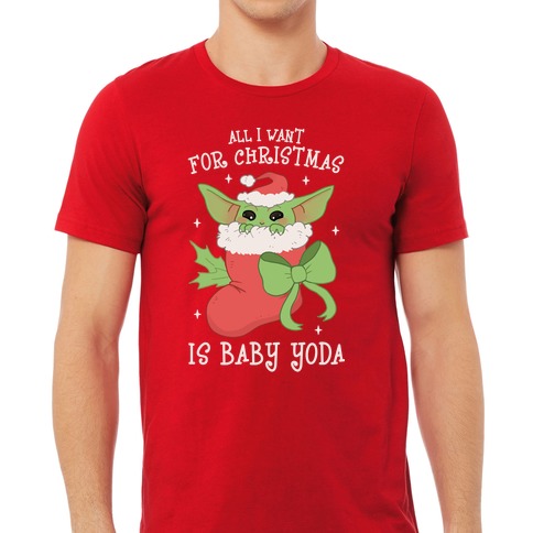 Baby Yoda Christmas T Shirt I'm Not Short