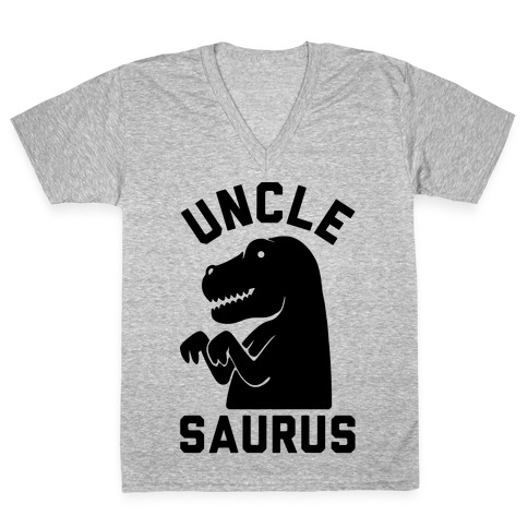 Uncle Saurus V-Neck Tee Shirt