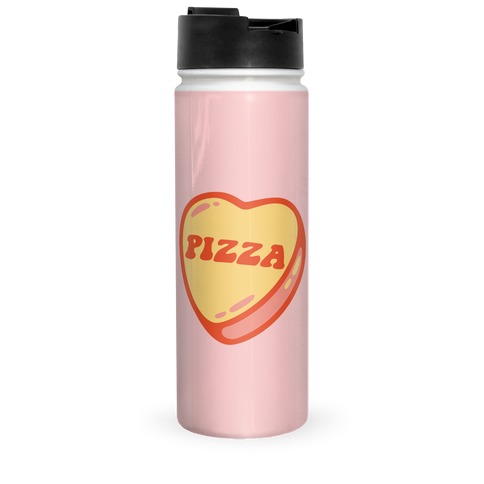 Pizza Candy Heart Travel Mug
