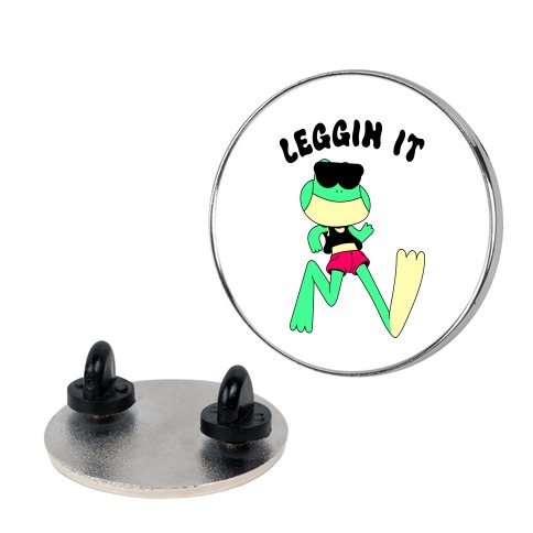 Leggin' It Frog Pin