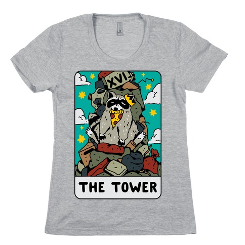 The Garbage Tower Tarot Womens T-Shirt