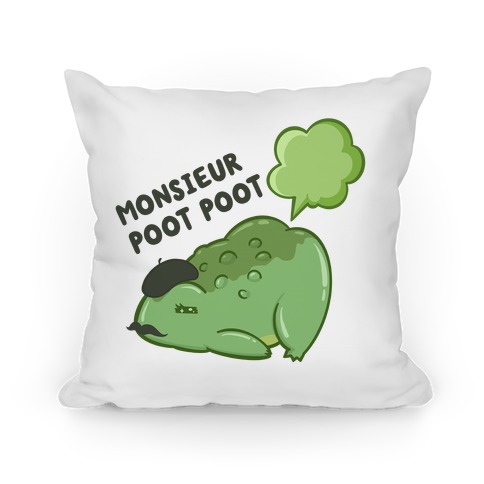 Monsieur Poot Poot Pillow