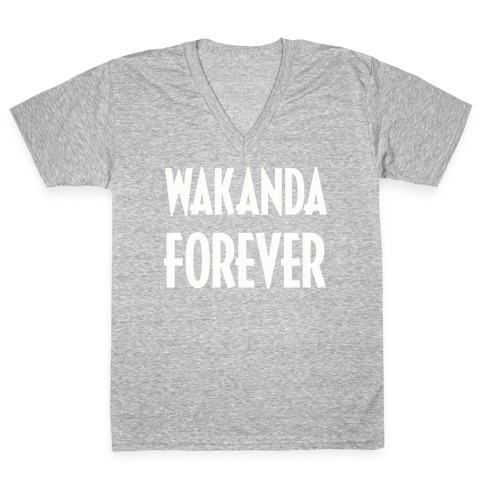 Wakanda Forever V-Neck Tee Shirt