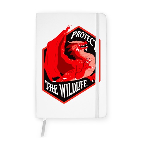 Protect The Wildlife Red Dragon Notebook