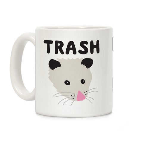 Trash Mates Opossum Raccoon Coffee Mug