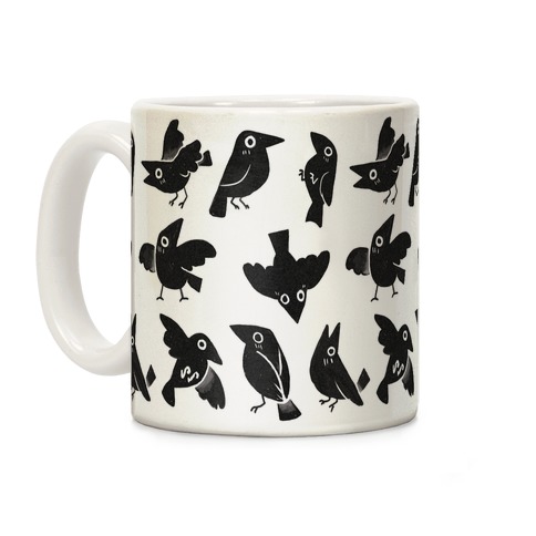 Cute Crow Pattern Coffee Mug