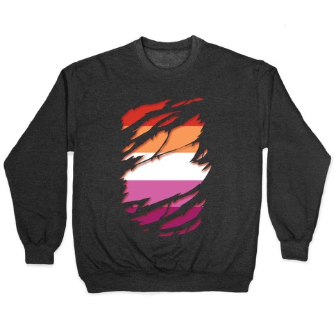 Ripped Shirt: Lesbian Pride Pullover