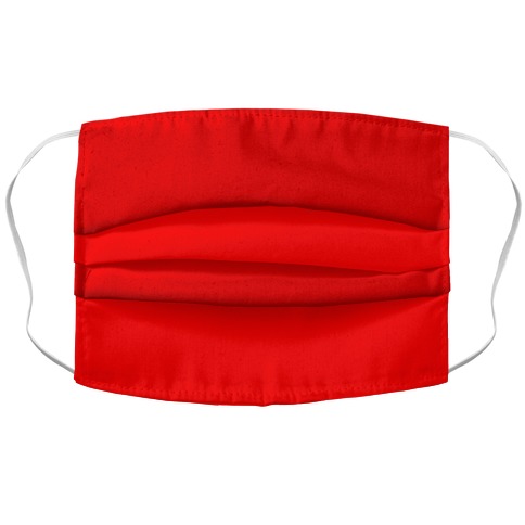 Red Accordion Face Mask