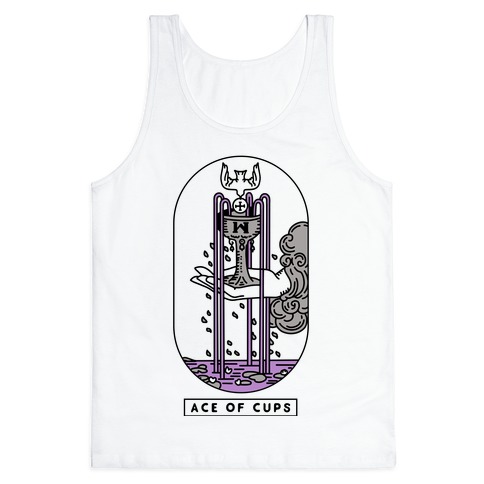 Ace of Cups Asexual Pride Tank Top